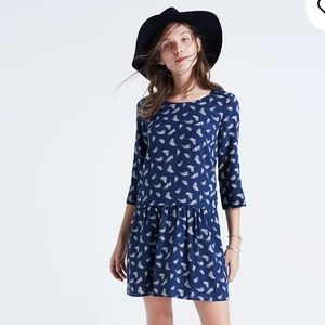 Madewell et Sézane Silk Anna Drop-Waist Dress